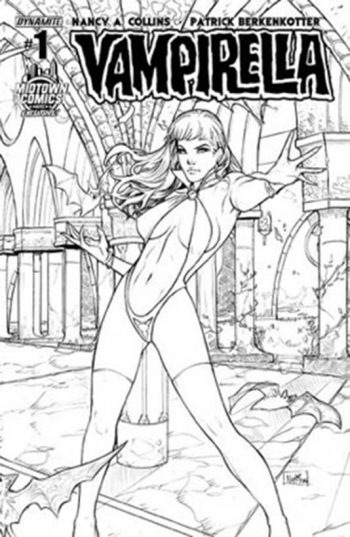 DF NEW VAMPIRELLA #1 MIDTOWN EXC RUFFINO B&W