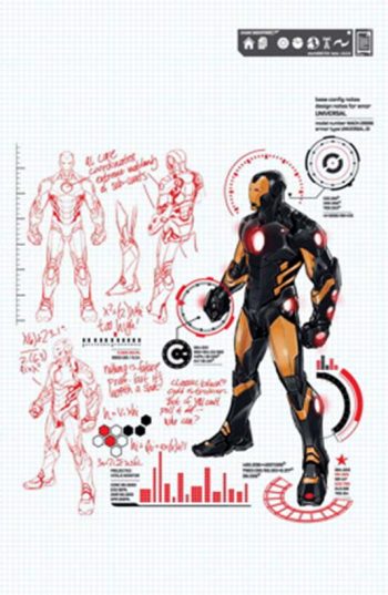 IRON MAN #1 PAGULAYAN DESIGN VAR NOW