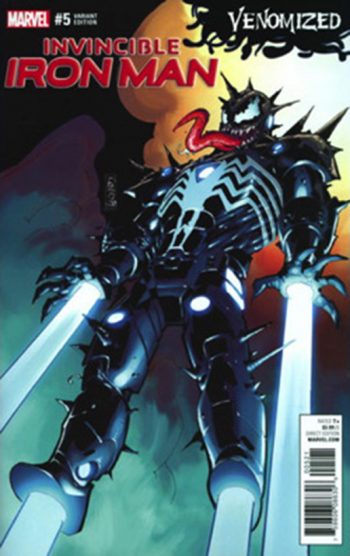 INVINCIBLE IRON MAN #5 LEONARDI VENOMIZED VAR