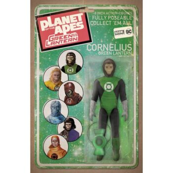 PLANET OF THE APES GREEN LANTERN #1E UNLOCK ACTION FIGURE VAR