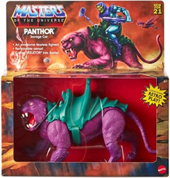 MATTEL MASTERS OF THE UNIVERSE ORIGINS PANTHOR SAVAGE CAT RETRO ACTION FIGURE