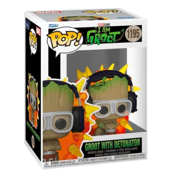 FUNKO POP MARVEL STUDIOS I AM GROOT GROOT WITH DETONATOR VINYL FIGURE