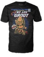 FUNKO POP TEES MARVEL BLACK PANTHER 85 YEARS OF MARVEL FEATURING: WE ARE GROOT T-SHIRT BLACK MEDIUM